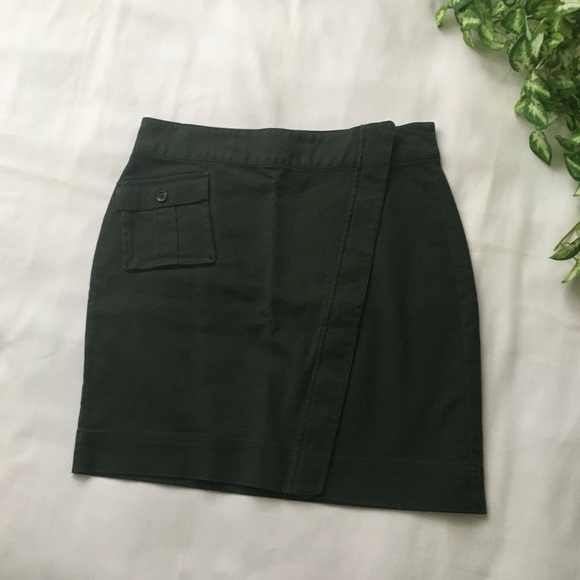Utility Mini Skirt in Olive Green - Picture 2 of 5